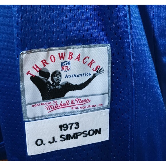OJ Simpson (Mitch/Ness)-(Bills)-(Jersey)-(Blue)-(New Cond.)-(Size:XL)-$120.00 - Picture 10 of 10